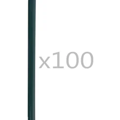 Aidan kiinnikkeet, 100kpl, PVC, vihreä