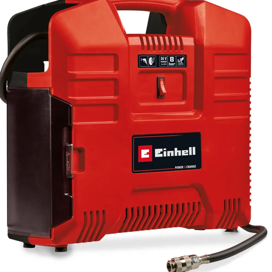 Akkukompressori Einhell PXC TE-AC 36/8 Li Of Set Solo, 2x18V, ilman akkuja