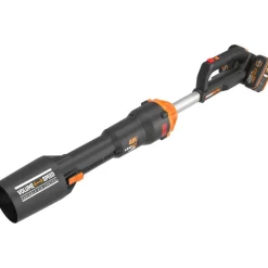 Akkulehtipuhallin Worx WG585E 2x20V sisältää 2x4,0 Ah akun ja laturin