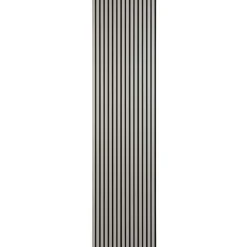 Akustiikkalevy Fog&Venø By Venø, 20x600x2400mm, mdf, vaaleanharmaa, musta huopa