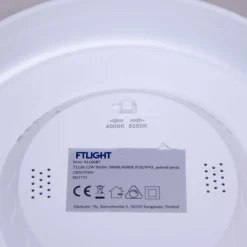 Alasvalo FTLIGHT Luce, 12W, IP43, 3000K/4000K, pyöreä