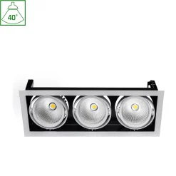 Alasvalo Spectrum Modern Day 3x1LED COB Citizen 40° 188x498x180mm 3x27W 3000K valkoinen