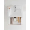 Allaskaappi altaalla Hafa Clay, 600 mm, tumma beige
