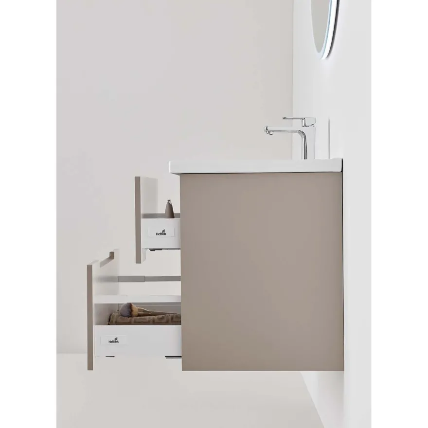 Allaskaappi altaalla Hafa Clay, 600 mm, tumma beige