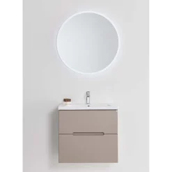 Allaskaappi altaalla Hafa Clay, 600 mm, tumma beige