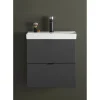 Allaskaappi altaalla Hafa Neat, 560x550mm, 2 laatikkoa, antrasiitti