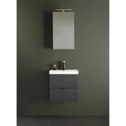 Allaskaappi altaalla Hafa Neat, 560x550mm, 2 laatikkoa, antrasiitti