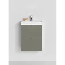 Allaskaappi altaalla Hafa Neat, 420x550 mm, lämmin harmaa