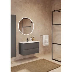 Allaskaappi altaalla Hietakari Luna L03, 784x455x490 mm, valkoinen Duratek-allas, eri värejä