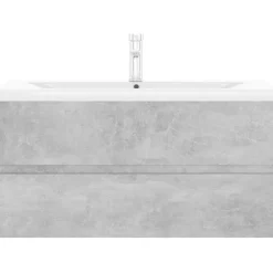 Allaskaappi altaalla, 90x38,5x45 cm, betoninharmaa