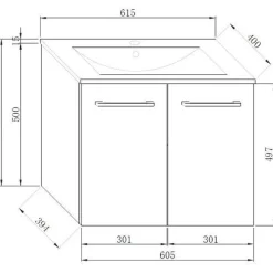 Allaskaappi Lektar Indoor Kaisla, pvc, ovilla, valkoinen, eri kokoja