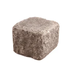 Antiikkimuurikivi Lakka lohko puolikas, musta 180x180x150mm
