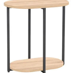 Apupöytä Home4You HANNES 52x35xK54 cm, rustiikkinen melamiini, ruskea