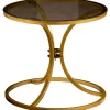 Apupöytä Linento Furniture Corleaone, 60cm, lasi, eri värejä