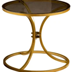 Apupöytä Linento Furniture Corleaone, 60cm, lasi, eri värejä