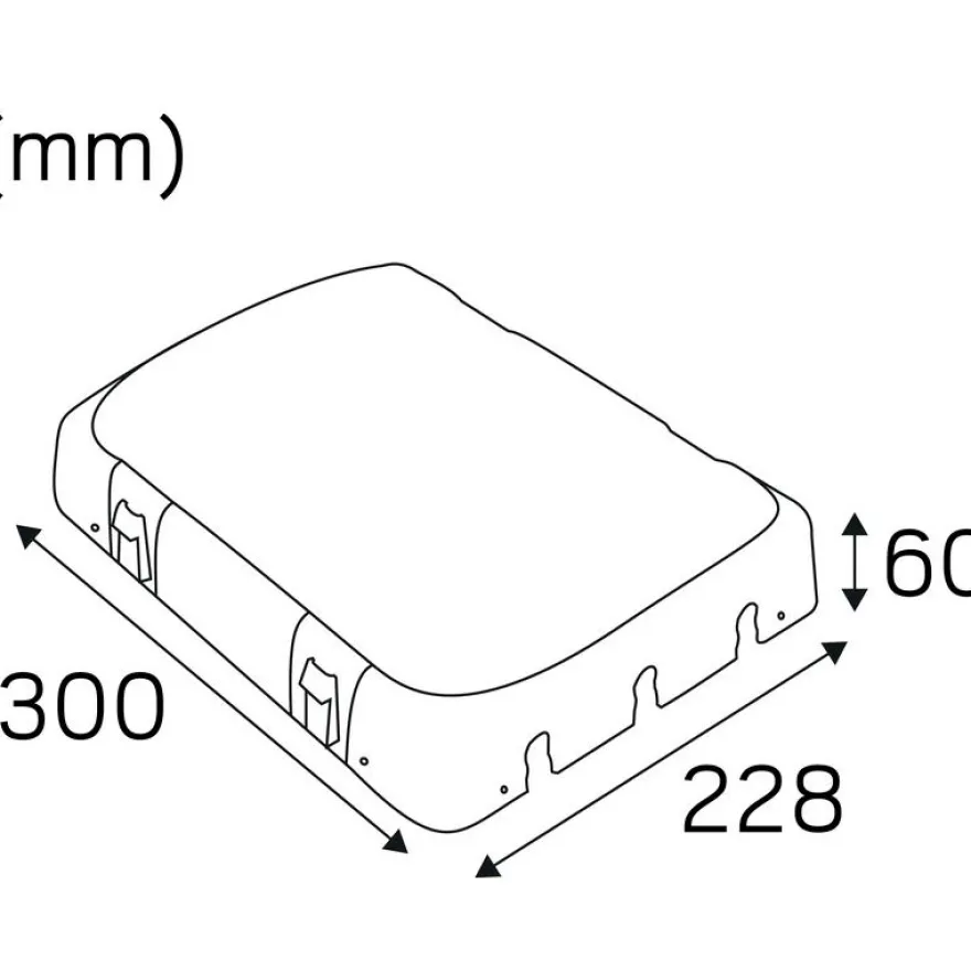 Asennuskotelo Hide-a-lite Spot Guard Gles LED