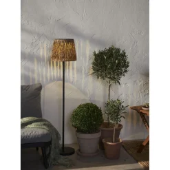 Aurinkokennolattiavalaisin Star Trading Cesta, 102cm, musta/ruskea