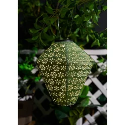Aurinkokennolyhty Paulmann Pauleen Sunshine Flower, IP44, 3500K, vaaleanvihreä