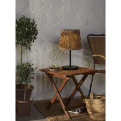 Aurinkokennopöytävalaisin Star Trading Cesta, 48cm, musta/ruskea