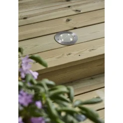 Aurinkokennovalaisin Star Trading Decklight, upotettava, ruostumaton teräs