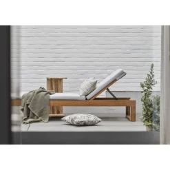 Aurinkosänky Hillerstorp Himmelsnäs, beige/tiikki