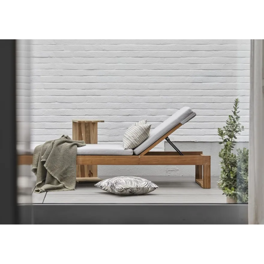 Aurinkosänky Hillerstorp Himmelsnäs, beige/tiikki