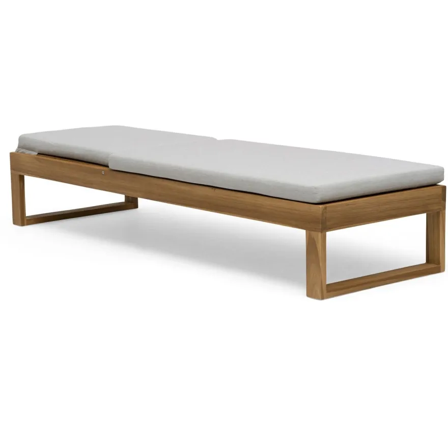 Aurinkosänky Hillerstorp Himmelsnäs, beige/tiikki