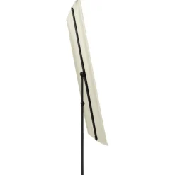 Aurinkovarjo alumiinitanko 180x130 cm hiekanvalkoinen