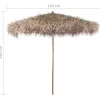 Aurinkovarjo bambu/banaanipuun lehdet 210 cm