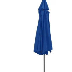 Aurinkovarjo metallirunko 400 cm taivaansininen