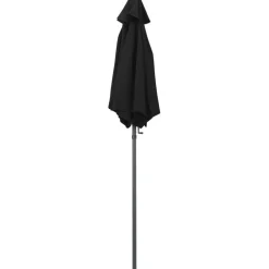 Aurinkovarjo musta 200x211 cm alumiini