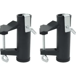 Aurinkovarjon kiinnikkeet parvekkeelle 2 kpl 25-38 mm teräs (03383)