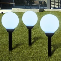 Aurinkovoima pallovalo maapiikillä led 20 cm 3 kpl