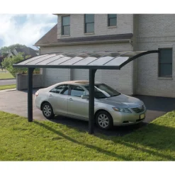 Autokatos Palram-Canopia Arizona Breeze, 13.8m², yhdelle autolle, tummanharmaa/harmaa