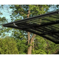 Autokatos Palram-Canopia Arizona Breeze, 13.8m², yhdelle autolle, tummanharmaa/harmaa