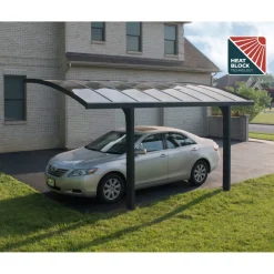 Autokatos Palram-Canopia Arizona Breeze, 13.8m², yhdelle autolle, tummanharmaa/harmaa