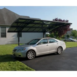 Autokatos Palram-Canopia Arizona Breeze, 13.8m², yhdelle autolle, tummanharmaa/harmaa