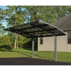Autokatos Palram-Canopia Arizona Breeze, 13.8m², yhdelle autolle, tummanharmaa/harmaa