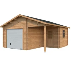 Autotalli Palmako Roger, nosto-ovella, 21,9+5,2m²