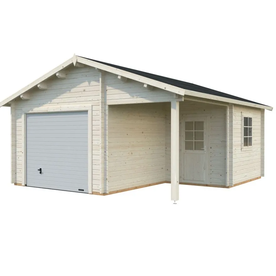 Autotalli Palmako Roger, nosto-ovella, 21,9+5,2m²