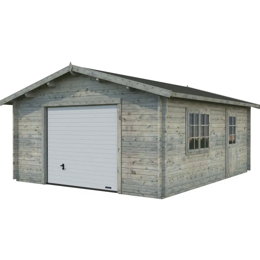 Autotalli Palmako Roger, nosto-ovella, 23,9m² FR44-4757-4