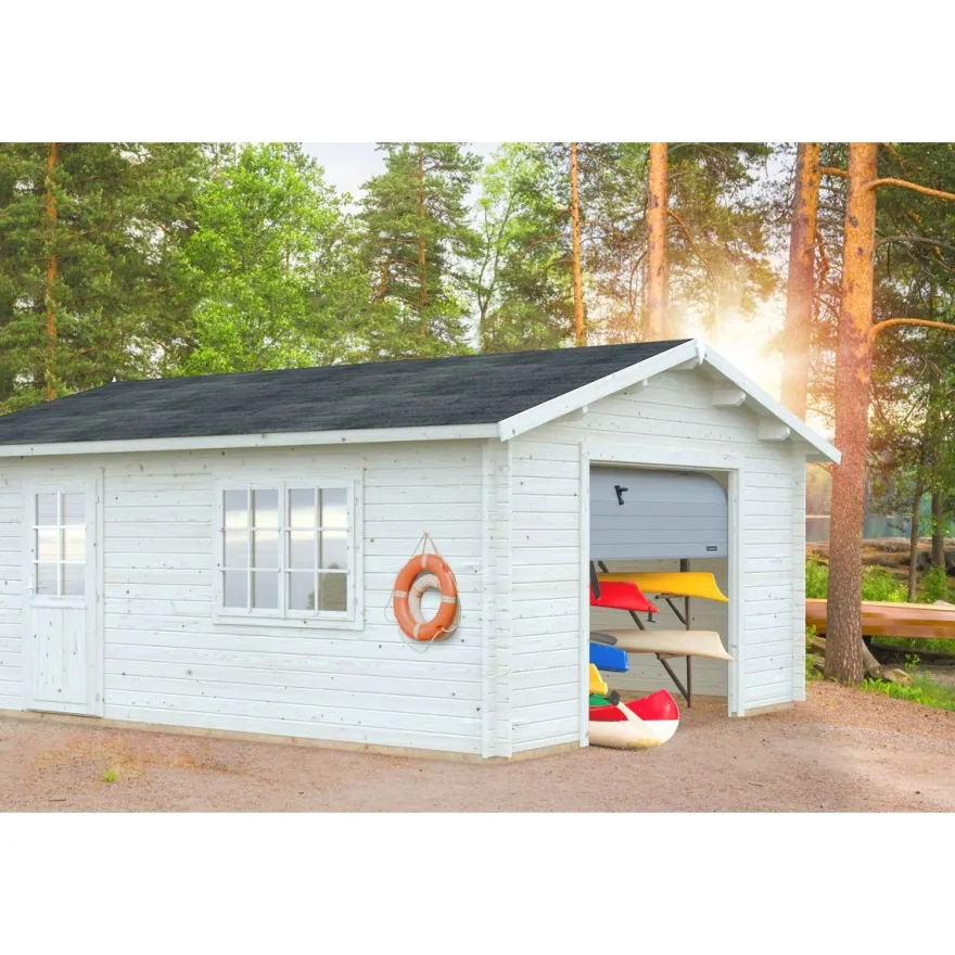 Autotalli Palmako Roger, nosto-ovella, 23,9m² FR44-4757-4