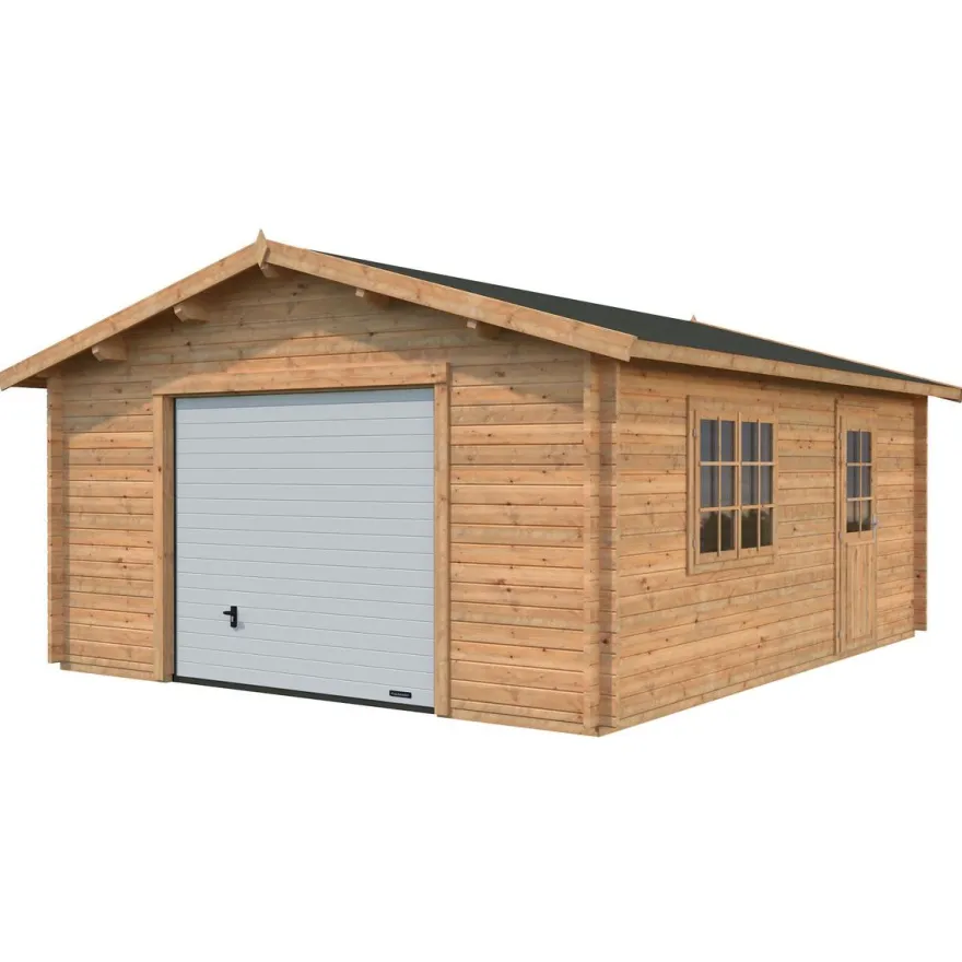 Autotalli Palmako Roger, nosto-ovella, 23,9m² FR44-4757-4