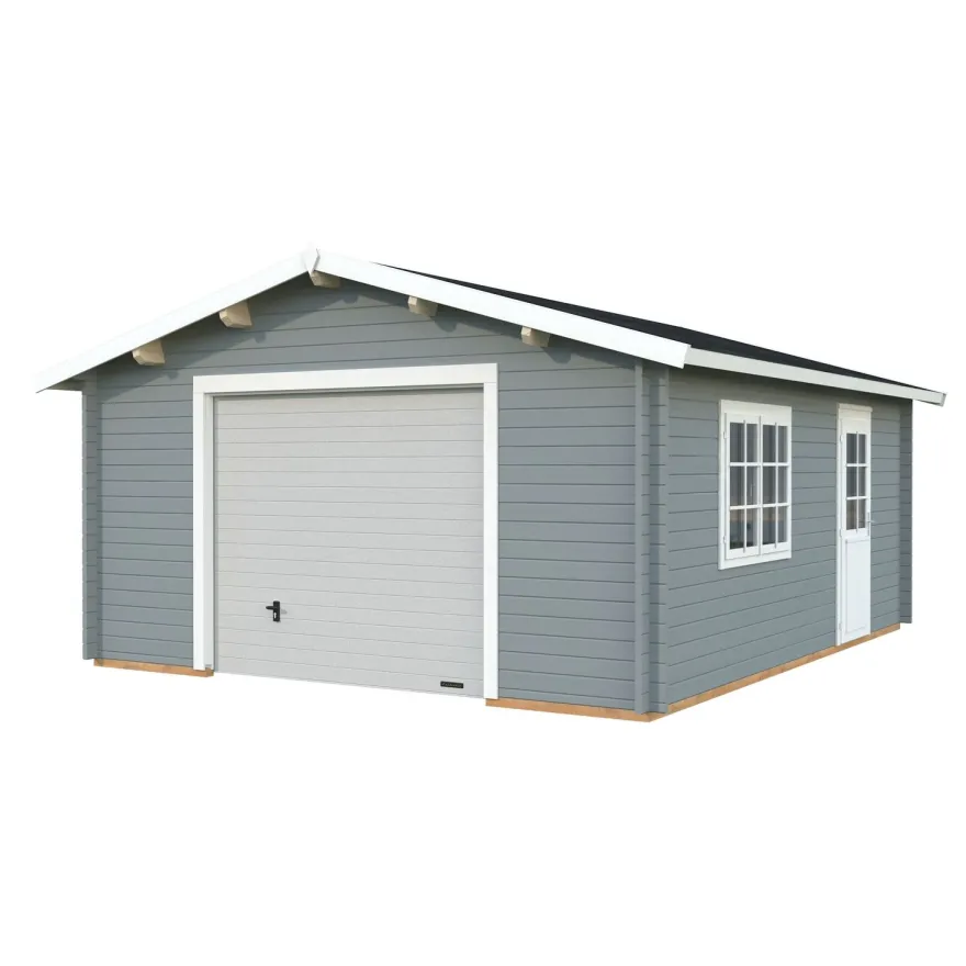 Autotalli Palmako Roger, nosto-ovella, 23,9m² FR44-4757-4