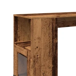Baaripöytä/telineet tekninen puu, 101x40x103,5 cm, eri värejä (42971)