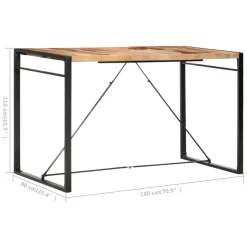 Baaripöytä 180x90x110 cm seesampuu
