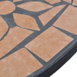 Bistropöytä 60 cm, terrakotta mosaiikki