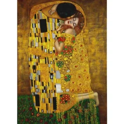 Canvas-taulu Linento Gustav Klimt - The Kiss, 50x70cm, monivärinen