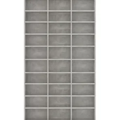 Cd-hylly betoninharmaa 102x16x177,5 cm lastulevy