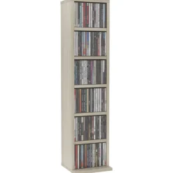 CD-hylly/kaappi, 21x20x88 cm tekninen puu, eri värejä (98695)